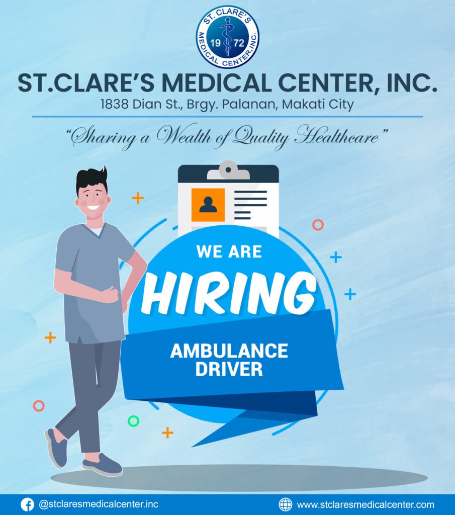 We Are Hiring, Ambulance Driver